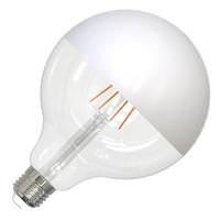 Bulbrite 6 watt 120 volt G40 Medium Screw Base 2700K Warm White Half White Coated Top Dimmable LED