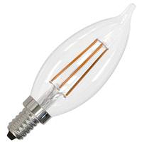 View 4.5 watt 120 volt CA10 Candelabra Screw Base 2700K Warm White Dimmable LED
