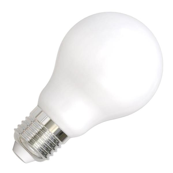 8.5 watt 120 volt A19 Medium Screw Base 2700K Warm White Frosted Dimmable LED