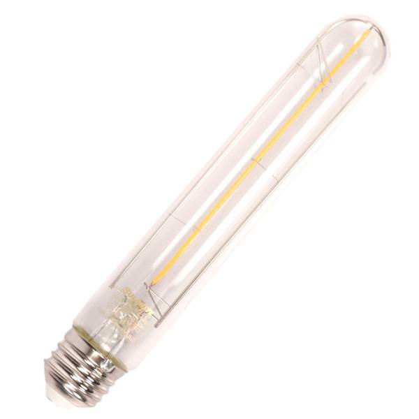 3 watt 120 volt 2700K Warm White T9 Medium Screw Base Clear Nostalgic Tube Antique Dimmable LED Filament