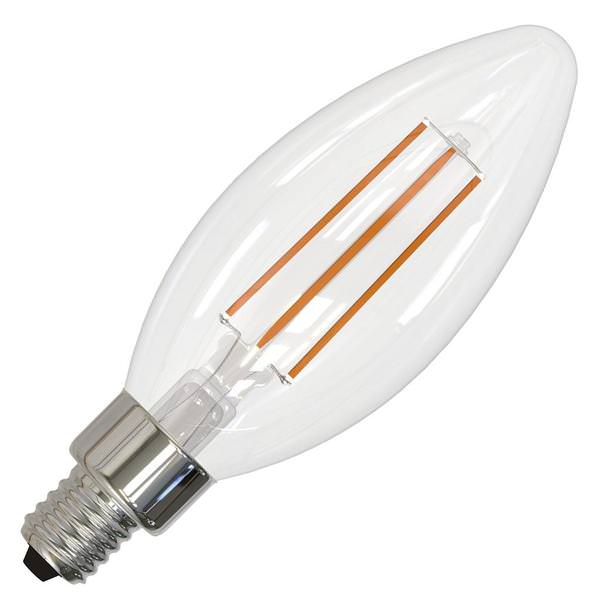 4 watt 120 volt B11 Candelabra Screw Base 5000K Daylight Clear Dimmable LED