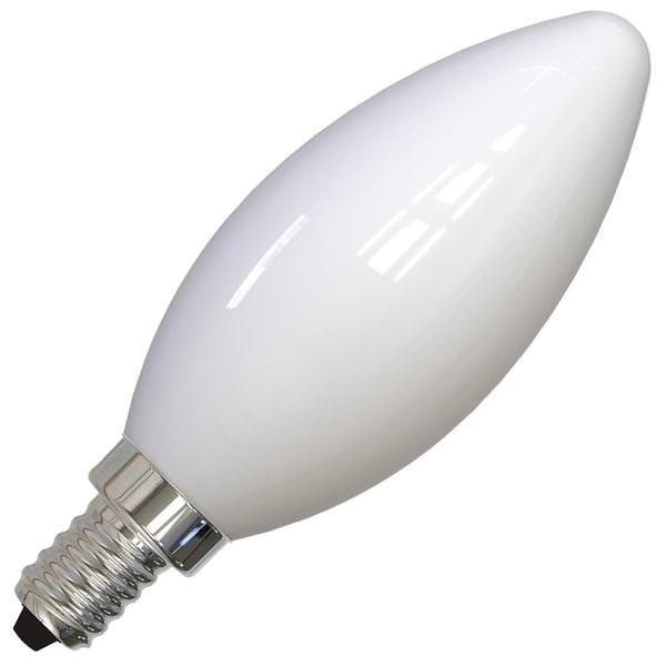 4 watt 120 volt B11 Candelabra Screw Base 5000K Daylight Frosted Milky Dimmable LED