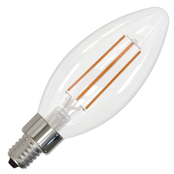5 watt 120 volt B11 Candelabra Screw Base 5000K Daylight Clear Dimmable LED