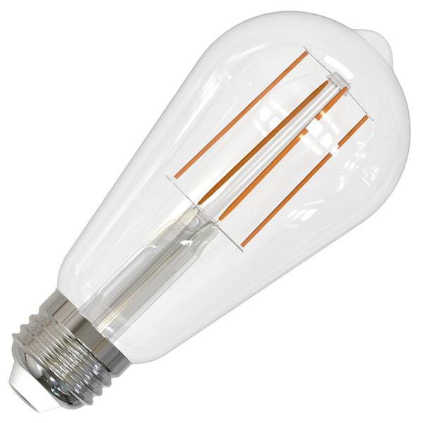 13 watt 120 volt ST18 Medium Screw Base 5000K Daylight Clear Dimmable LED