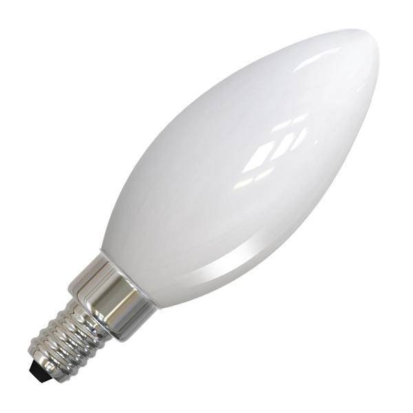 6.5 watt 120 volt B11 Candelabra Screw Base 3000K Natural White Frosted Milky Dimmable LED