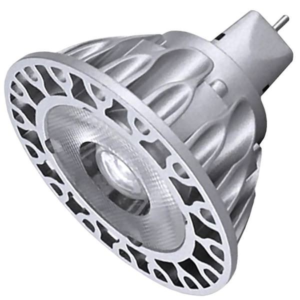 7.5 watt 12 volt MR16 Bi-Pin Base Dimmable 2700K LED