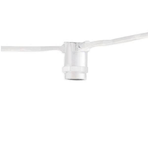 15 Light 25' White (Candelabra Screw Base) Light String