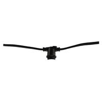 Bulbrite 10 Light 14' Black Wire Candelabra Screw Base Empty Light String
