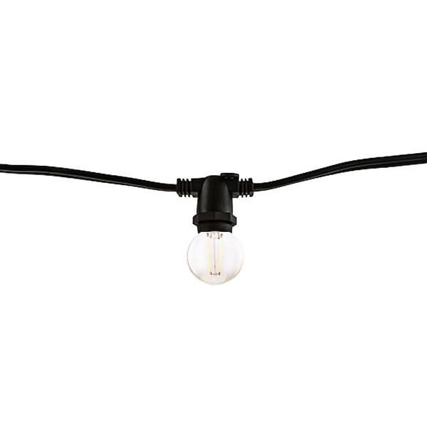 4 watt 10 Light 14' Black 2700K Candelabra Screw Base LED Light String