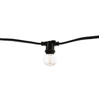 Bulbrite 4 watt 10 Light 14' Black 2700K Candelabra Screw Base LED Light String