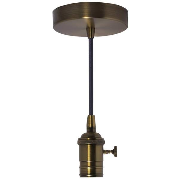 120 volt Bronze Medium Screw Base Pendant Light Fixture