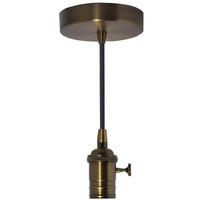 Bulbrite 120 volt Bronze Medium Screw Base Pendant Light Fixture