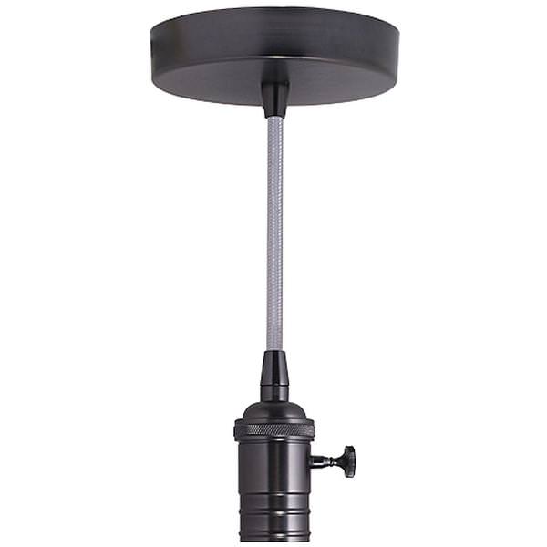 120 volt Medium Screw Base Gun Metal Pendant