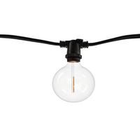 Bulbrite 10 Light 14' Black 2700K Warm White Candelabra Screw Base Light String