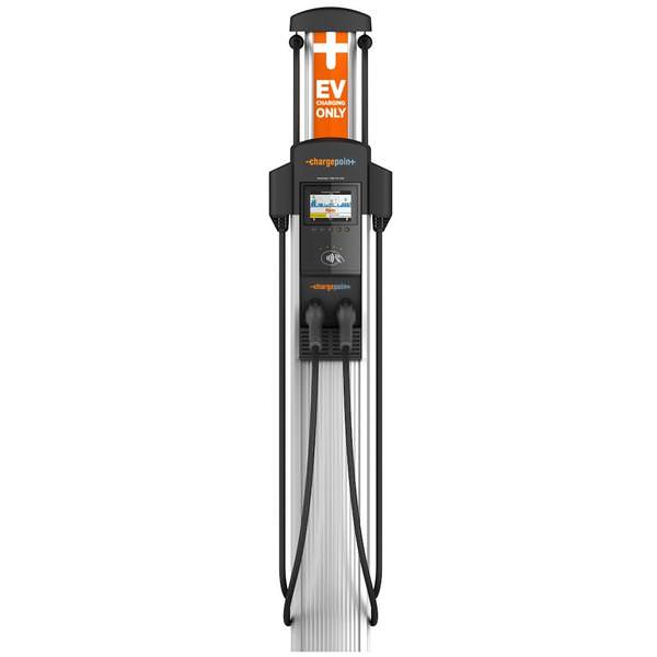 30 amps 18' Cord Dual output Level 2 6' Bollard Unit