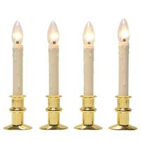 View Vanilla/Brass LED Window Hugger with Remote Control (4 Pack)