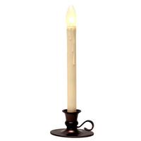 Celestial Lights 11" Vanilla/Bronze LED Taper Candle with Traditional Base