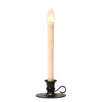 Celestial Lights 11.5" - Vanilla/Black LED Taper Candle with Traditional Base