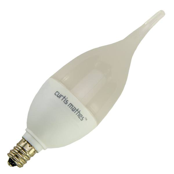 6 watt 120 volt Candelabra Screw Base 3000K Dimmable LED