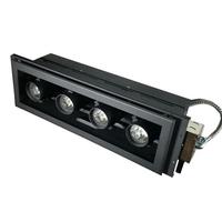 ConTech 4 Light 3000K Matte Black Recessed Adjustable Downlight Fixture