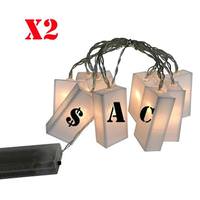 Creative Motion 2-10 Light 6' Metallic Wire Birthday Letter and Symbol String Set