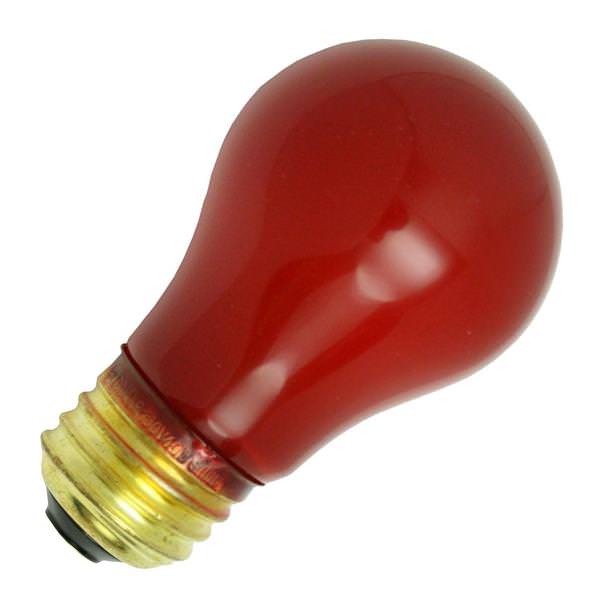40 watt 130 volt A15 Medium Screw Base Red