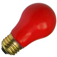 View 15 watt 130 volt A15 Medium Screw Base Ceramic Red