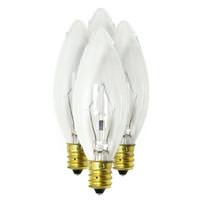 Damar 40 watt 130 volt B8 Candelabra Screw Base Clear (4 pack)