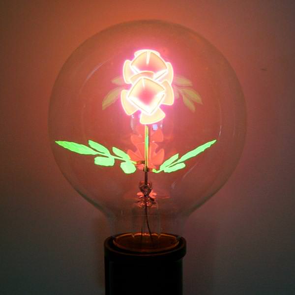 "Long Stem Flower" G25 Medium Screw Base