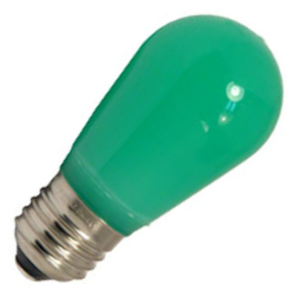 .55 watt 130 volt S14 Medium Screw Base Green LED