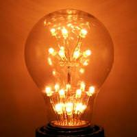 Darice 1.7 watt A19 120 volt Medium Screw Base 4-Tier 30 LEDs Antique