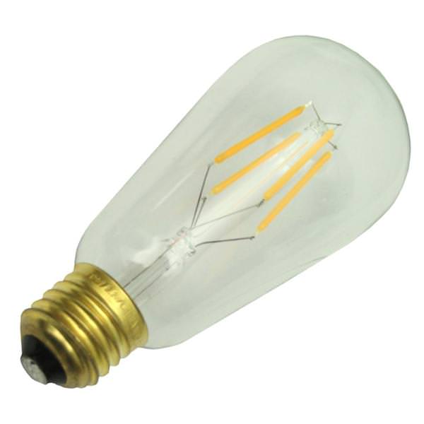 3.2 watt 120 volt ST19 LED Medium Screw Base Clear