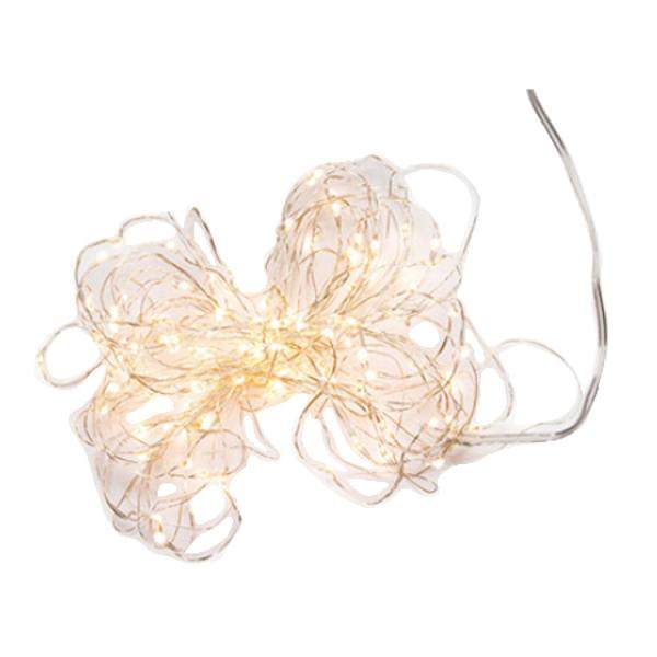 120 Light Silver Plated Copper Wire Soft White LED Moon Light String