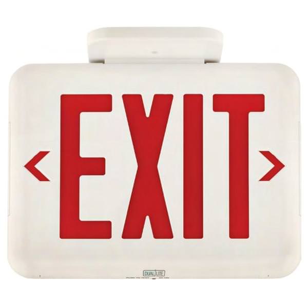 Dual-Lite LED White / Red Exit Sign