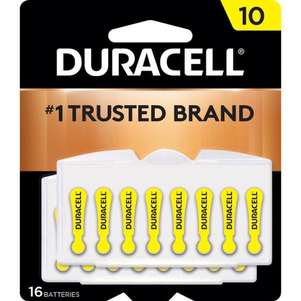 Size 10 Zinc-Air Hearing Aid Battery (16 pack)