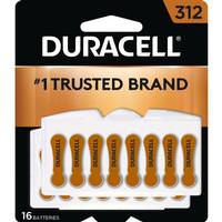 Duracell Size 312 Zinc-Air Hearing Aid Battery (16 pack)