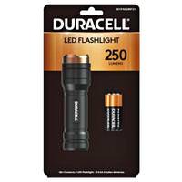 Duracell Black LED Flashlight (Batteries Included)