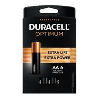 Duracell AA Optimum Extra Life Battery (6 pack)