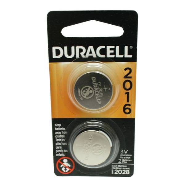 DL2016 3 volt Coin Cell Lithium Battery (2 pack)