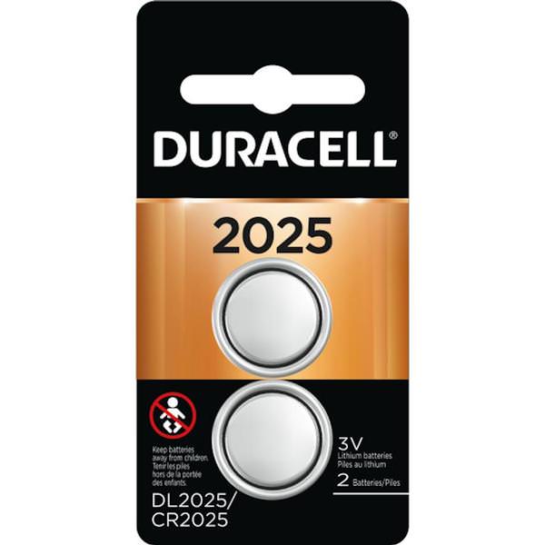 DL2025 3 volt Coin Cell Lithium Battery (2 pack)