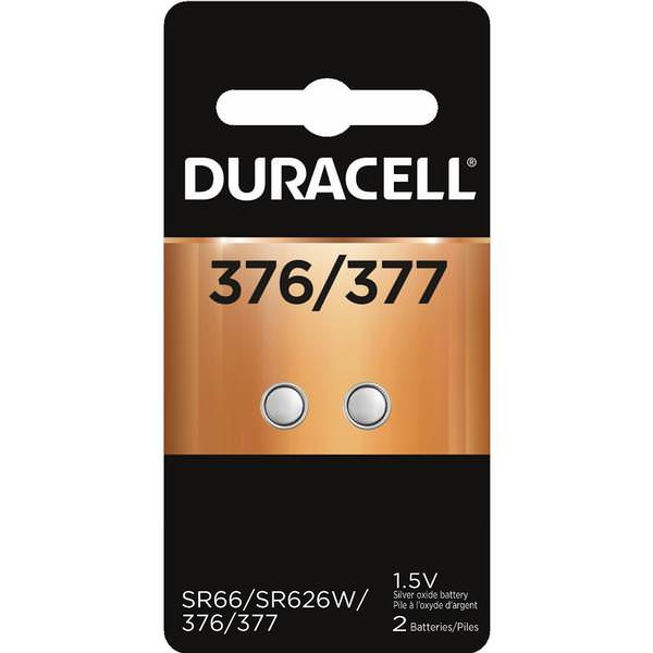 377 1.5 volt Button Cell Silver Oxide Battery (2 pack)
