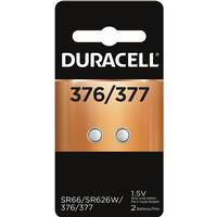 Duracell 377 1.5 volt Button Cell Silver Oxide Battery (2 pack)
