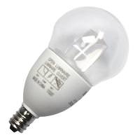 Earthtronics 4.7 watt 120 volt A15 Candelabra Screw Base 2700K Warm White Clear Dimmable LED