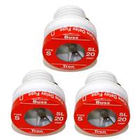 Cooper Bussmann BP/SL-20 Fuse-SL20 Time Delay Fusestat 20 AMP (3 pack)