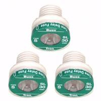 Cooper Bussmann BP/SL-30 Fuse-SL30 Time Delay Fusestat 30 AMP (3 pack)