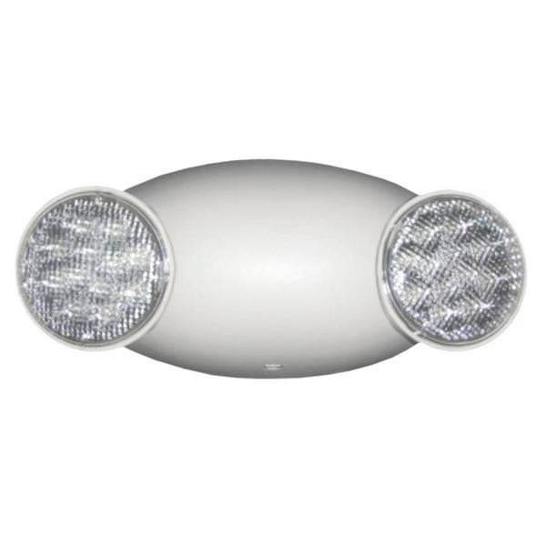2 Head 120/277 volt Dual-Lite White Finish Barron Lighting Emergency Fixture