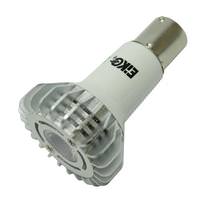 Eiko 3 watt 12 volt R12 Single Contact Bayonet Base 3000K Natural White Non-Dimmable LED #1383