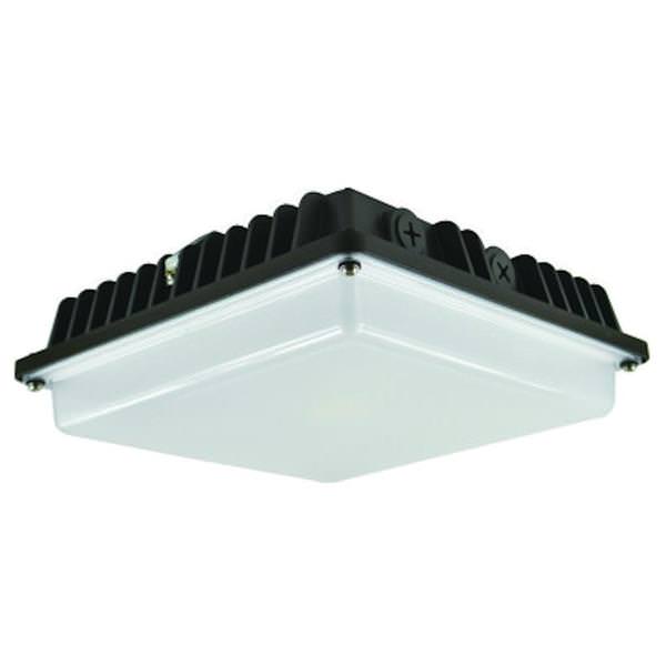 40 watt 120/277 volt 5000K Daylight LED Square Surface Canopy Fixture