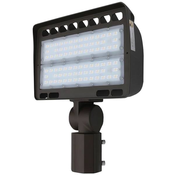 150 watt 277/480 volt 5000K Daylight Bronze Dimmable LED Flood Light 