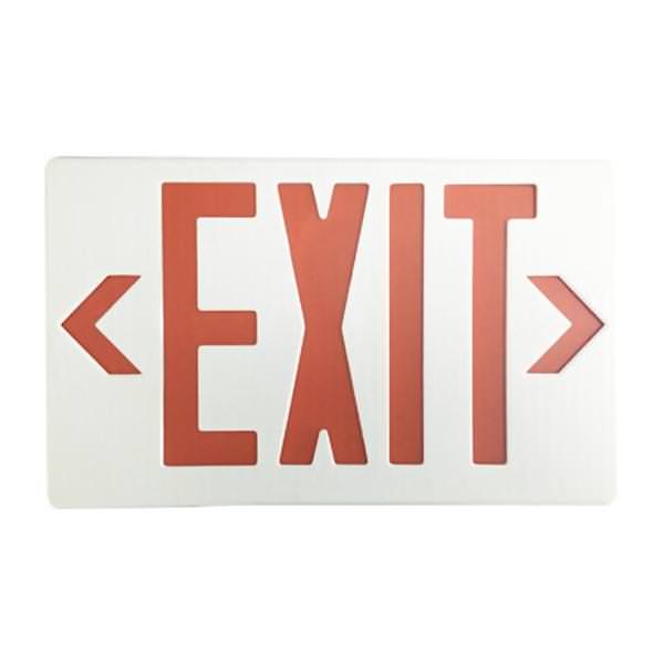 1/3.5/4 watt 120/277 volt White Housing Red Exit Sign